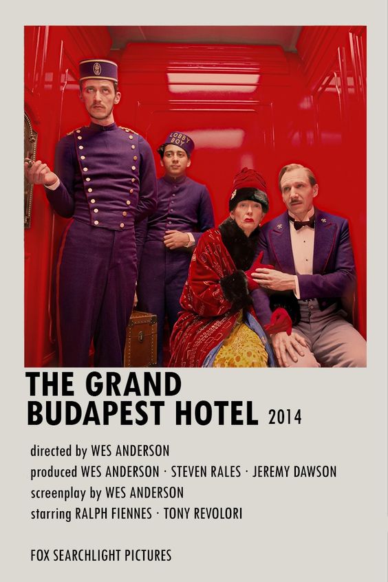 grand budapest hotel movie poster
